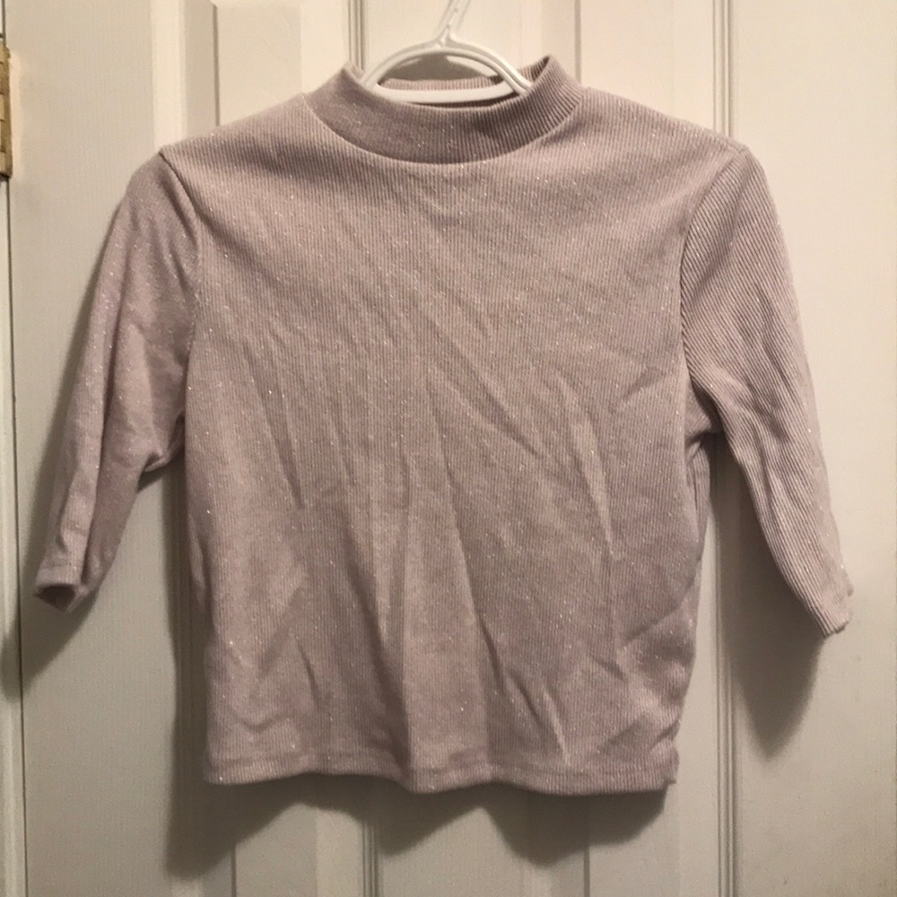 Sparkly lavender top